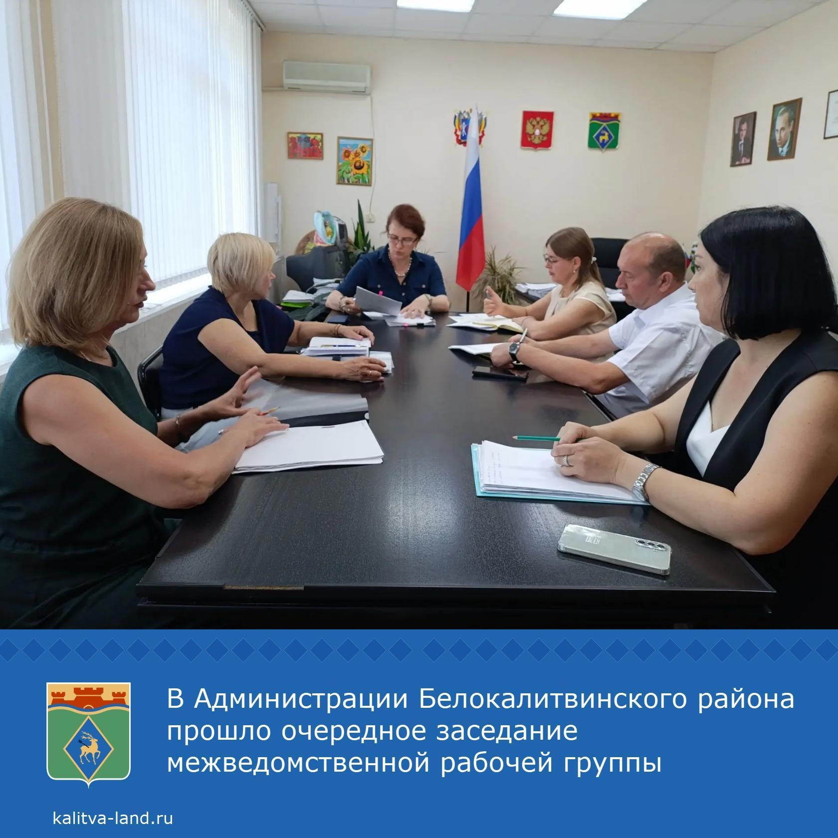  Заместитель главы администрации Белокалитвинского района по социальным вопросам Елена Керенцева провела заседание межведомственной рабочей группы по ...