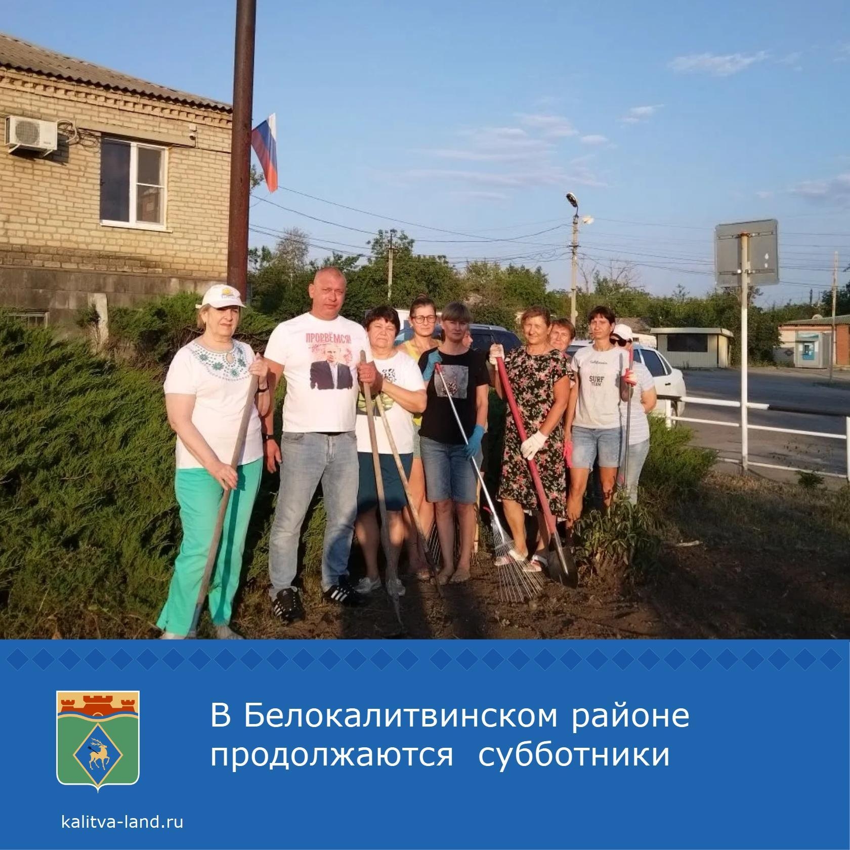  В Синегорском сельском поселении, как и на территории всего Белокалитвенского района, прошел большой субботник.
