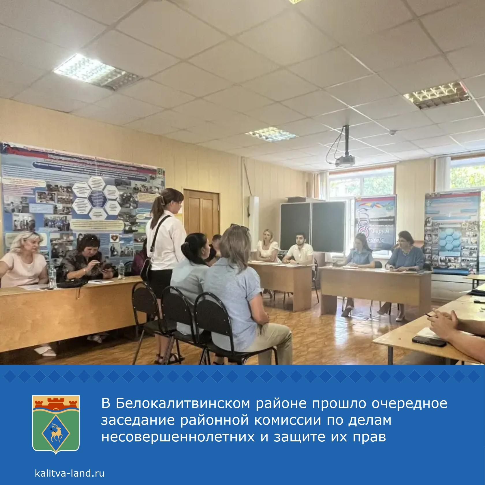  Заседание районной комиссии по делам несовершеннолетних и защите их прав провела заместитель главы Администрации района по социальным вопросам Елена ...