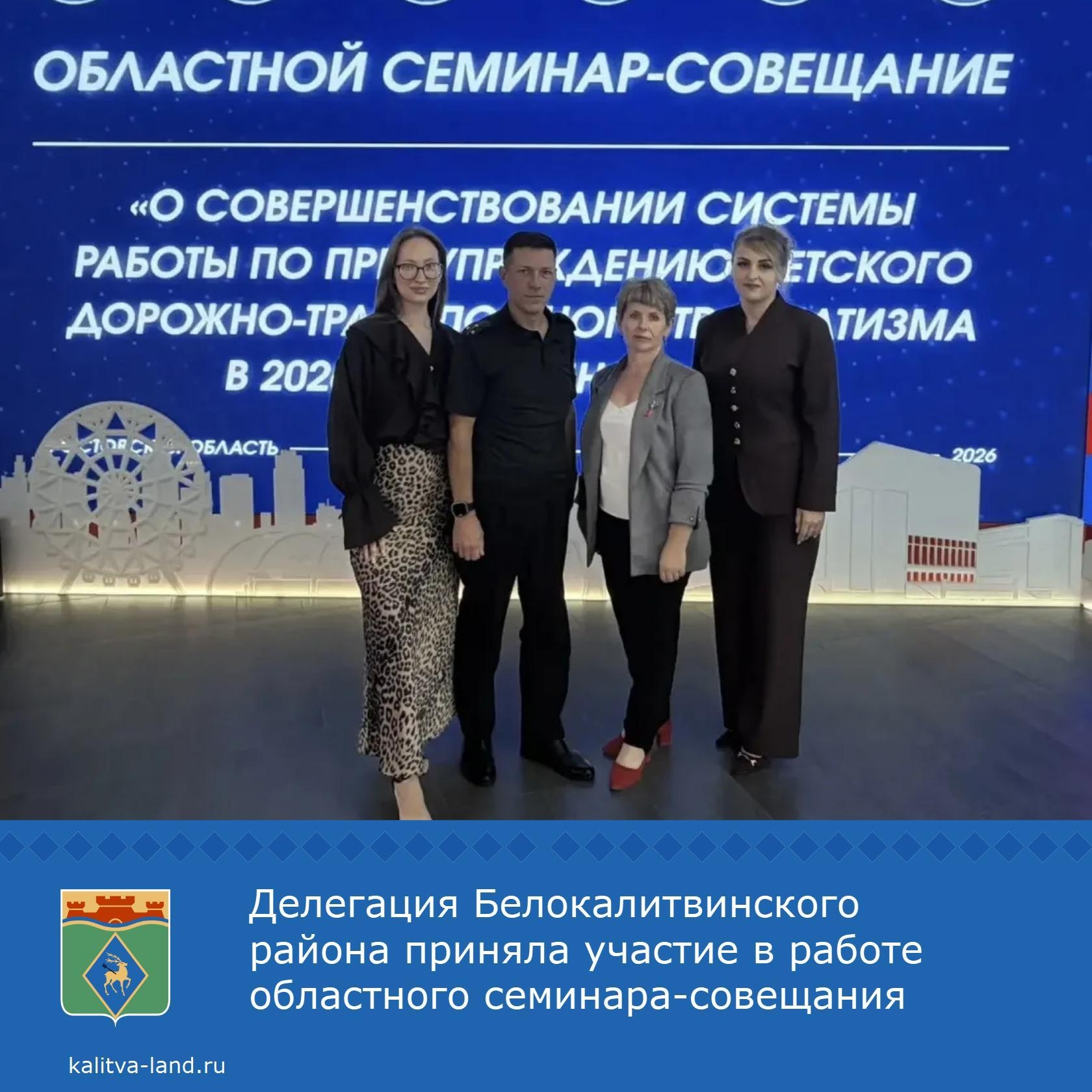 Делегация Белокалитвинского района приняла участие в областном семинаре-совещании, посвящённом системе работы по предупреждению детского дорожно-транс...