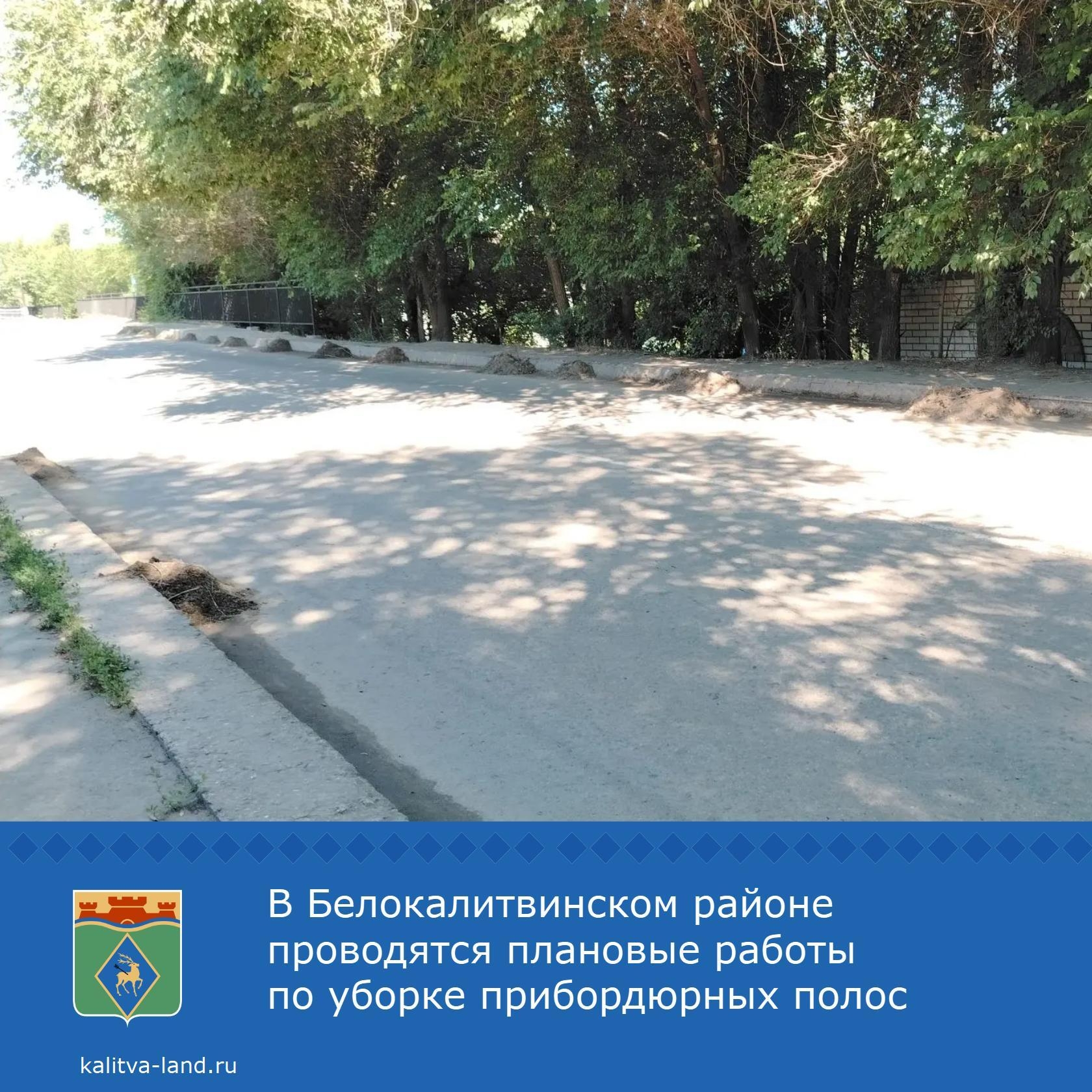  На автомобильной дороге по ул. 50 лет СССР в поселке Сосны проводятся плановые работы по уборке прибордюрных полос.