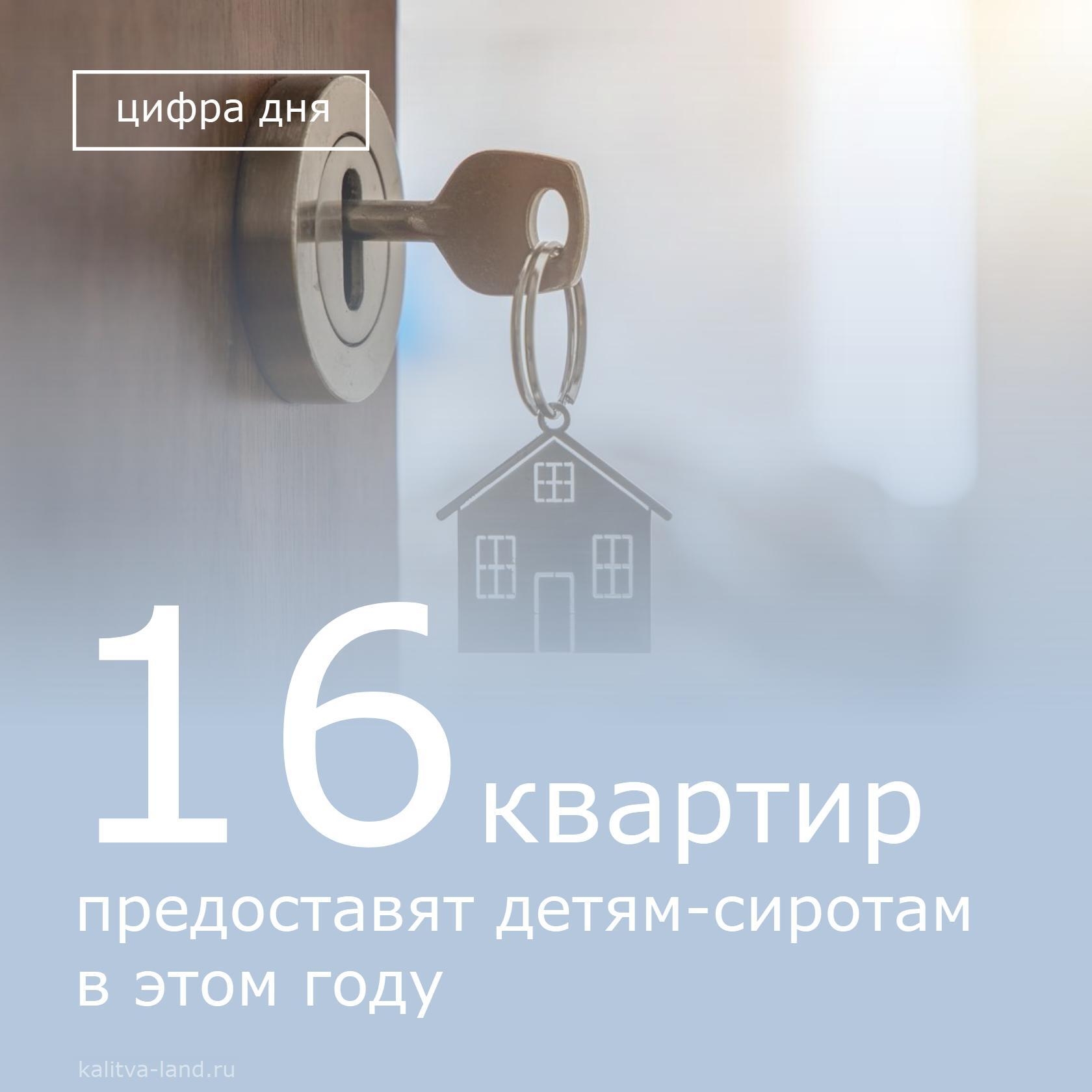  В этом году для детей-сирот приобретено 16 квартир.