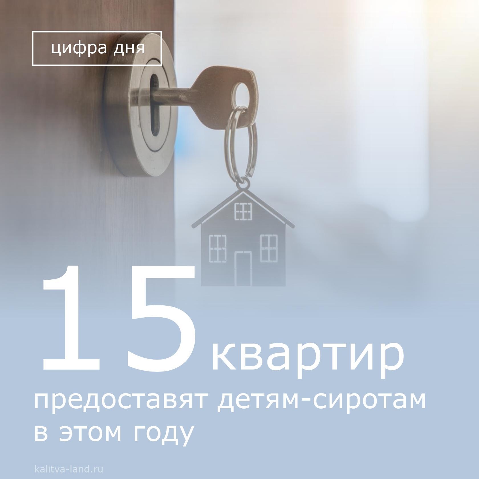  В этом году для детей-сирот приобретено 15 квартир.