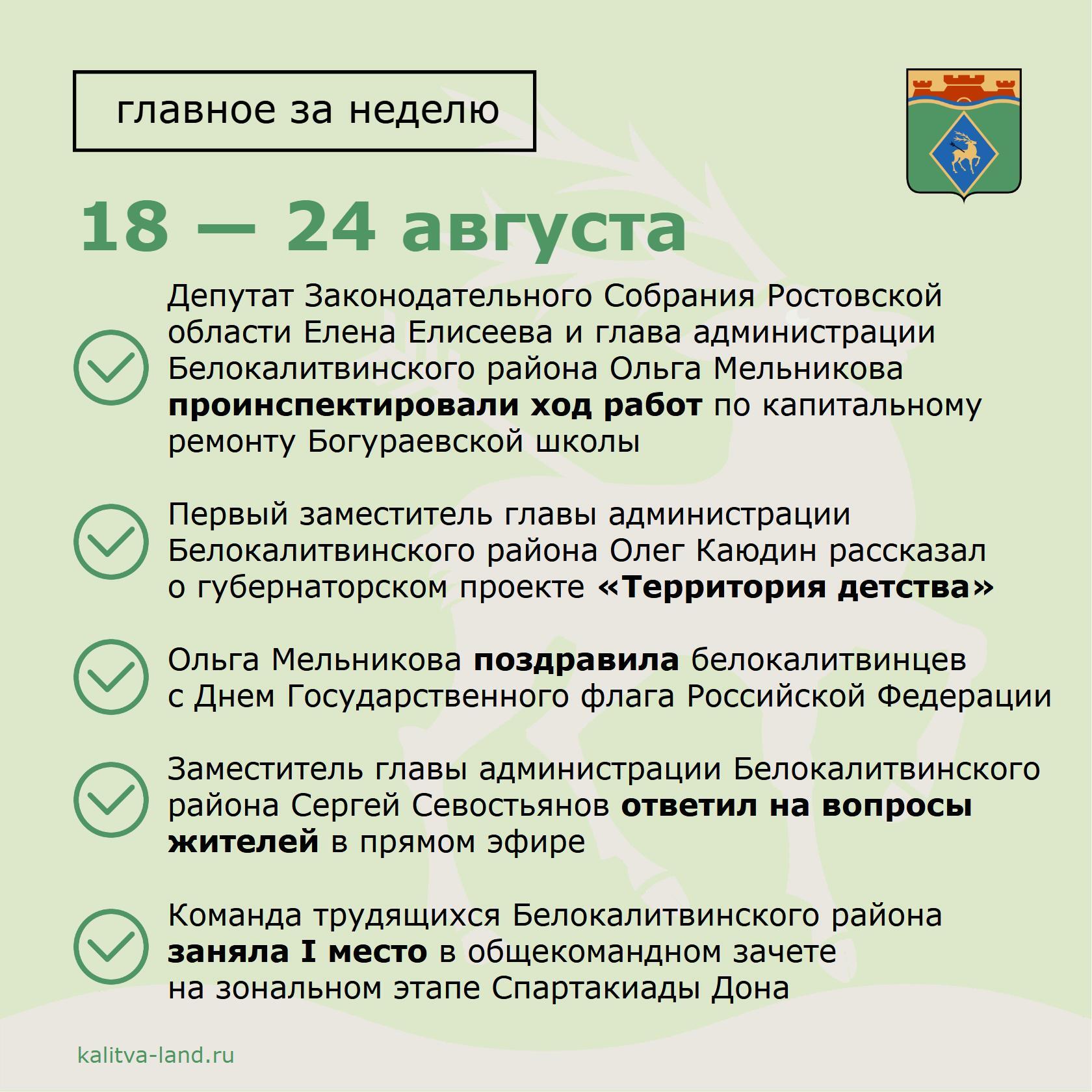 ℹ️ Уважаемые белокалитвинцы!