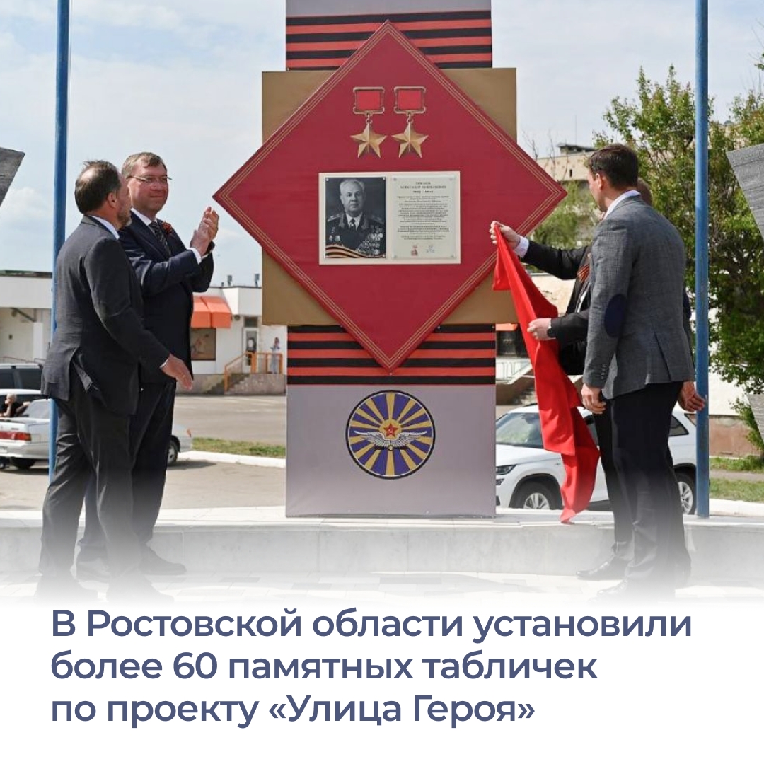В Ростовской области подводят итоги проекта «Улица Героя». Это совмест...
